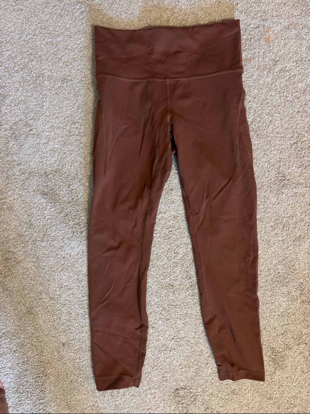 Lululemon High-Waist Brown Active Leggings